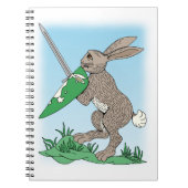 Middeleeuws krijgerkonijn notitieboek (Voorkant)