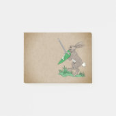 Middeleeuws krijgerkonijn post-it® notes (Voorkant)