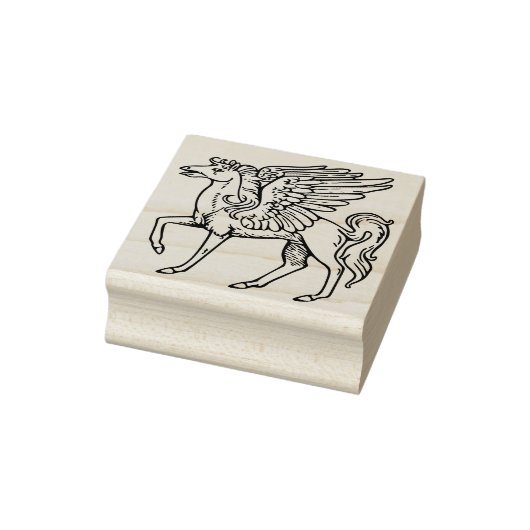 middeleeuws kunststempel voor de pegasus rubberstempel (Stempel)