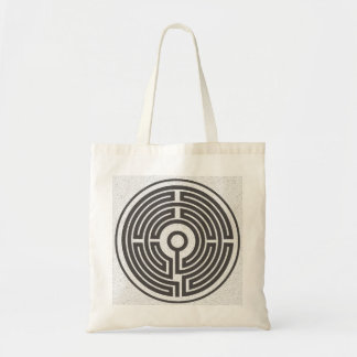 middeleeuws labyrint klein tote bag