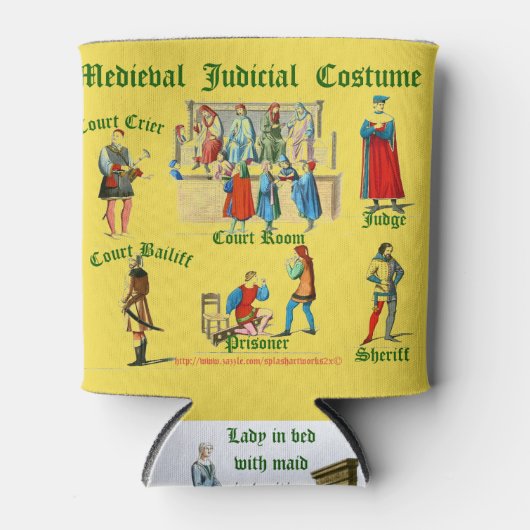 "Middeleeuws leven" Blikjeskoeler (Voorkant)