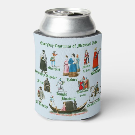 "Middeleeuws leven" Blikjeskoeler (Blikje Achterkant)