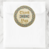 Middeleeuws Manuscript Gothic Dank u Label (Tas)