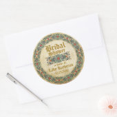 Middeleeuws Manuscript Gothic Vrijgezellenfeest La Ronde Sticker (Envelop)