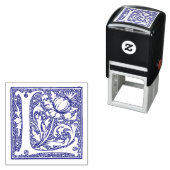 Middeleeuws manuscript Letter L Monogram Zelfinktende Stempel (In situ)