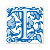 Middeleeuws manuscript Letter T Zelfinktende Stempel (Design)