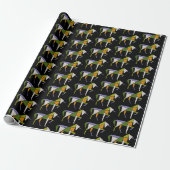 Middeleeuws modern Abstract eenhoorn tangram dier Cadeaupapier (Uitgerold)