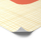 Middeleeuws modern atomisch geometrisch Abstract Poster (Hoek)