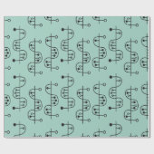 Middeleeuws modern DNA Helix Cadeaupapier (Vlak)