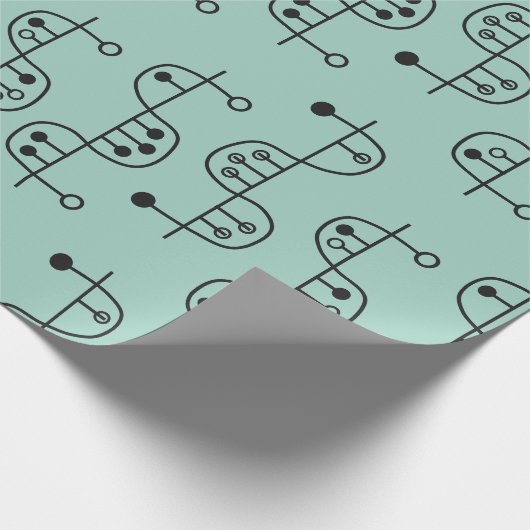 Middeleeuws modern DNA Helix Cadeaupapier (Hoek)