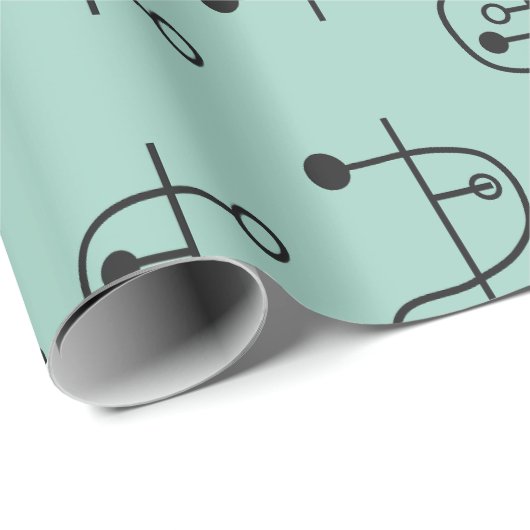 Middeleeuws modern DNA Helix Cadeaupapier (Rol Hoek)