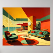 Middeleeuws modern droomhuis OUDE VERS. Poster (Voorkant)