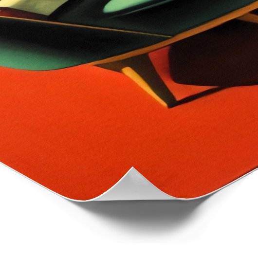 Middeleeuws modern droomhuis OUDE VERS. Poster (Hoek)