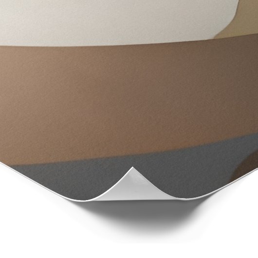 Middeleeuws modern Eclypsegebergte Abstract Boho Poster (Hoek)