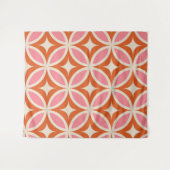 Middeleeuws Modern Geometrisch patroon roze sinaas Wandkleed (Voorkant (horizontaal))