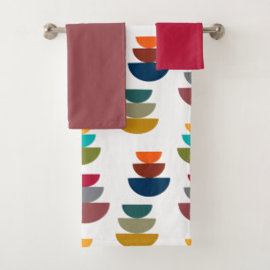 Middeleeuws modern helder minimalisme bad handdoek