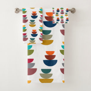 Middeleeuws modern helder minimalisme bad handdoek