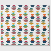 Middeleeuws modern helder minimalisme cadeaupapier (Vlak)