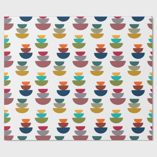 Middeleeuws modern helder minimalisme cadeaupapier (Vlak)