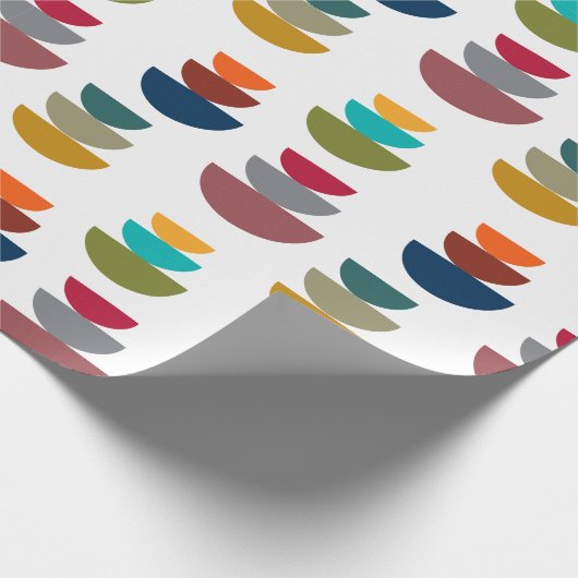 Middeleeuws modern helder minimalisme cadeaupapier (Hoek)