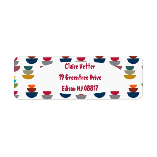 Middeleeuws modern helder minimalisme etiket (Voorkant)