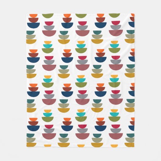 Middeleeuws modern helder minimalisme fleece deken (Voorkant)