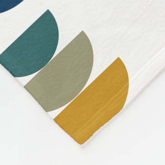 Middeleeuws modern helder minimalisme fleece deken (Hoek)