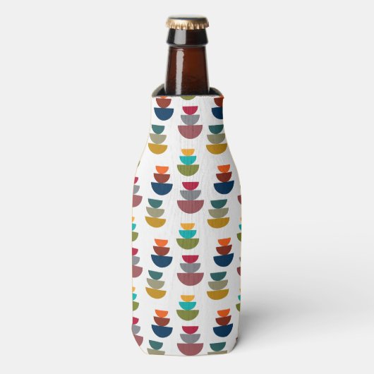 Middeleeuws modern helder minimalisme flesjeskoeler (Fles Voorkant)