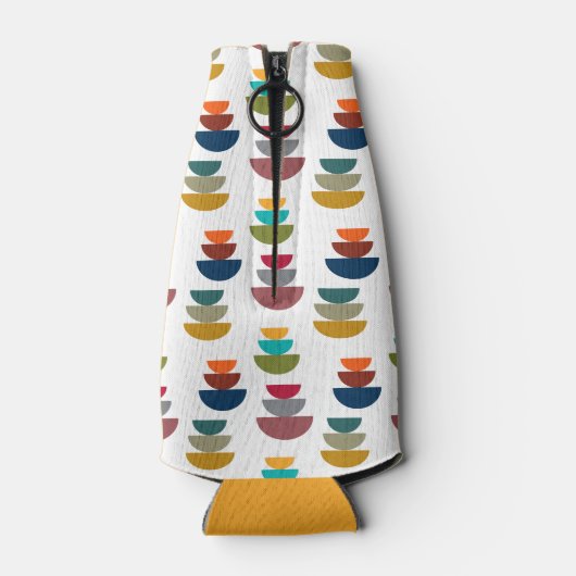 Middeleeuws modern helder minimalisme flesjeskoeler (Achterkant)