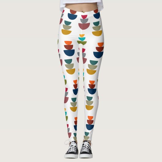 Middeleeuws modern helder minimalisme leggings (Voorkant)