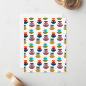 Middeleeuws modern helder minimalisme notitiekaartje (Voorkant / Achterkant in situ)