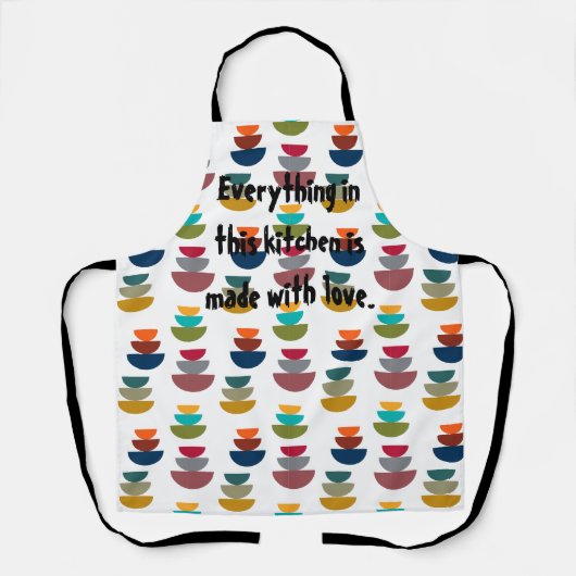 Middeleeuws modern helder minimalisme schort (Voorkant)