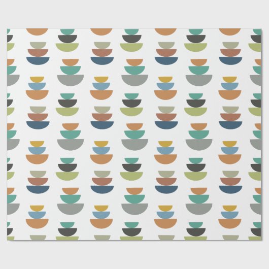 Middeleeuws modern minimalisme cadeaupapier (Vlak)