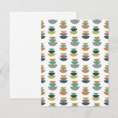 Middeleeuws modern minimalisme notitiekaartje (Voorkant / Achterkant)