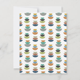 Middeleeuws modern minimalisme notitiekaartje