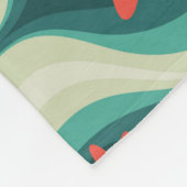 Middeleeuws modern: Oranje bloemen Abstract Fleece Deken (Hoek)