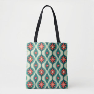 Middeleeuws modern: Oranje bloemen Abstract Tote Bag
