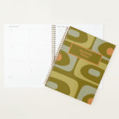 Middeleeuws modern Piquet minimalistisch olijfgroe Planner (Display)