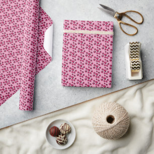 Middeleeuws modern retro abstract roze motief cadeaupapier