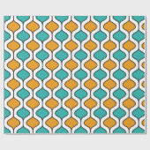 Middeleeuws modern retro atomisch inpakpapier (Vlak)