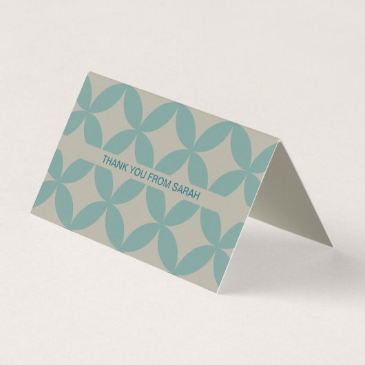 Middeleeuws modern retro tiny bedankje Kaarten (Voorkant)