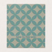 Middeleeuws modern retro tiny bedankje Kaarten (Buitenkant ongevouwen)