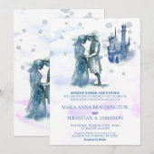 *~* Middeleeuws Paar Verliefd Kasteelhochzeit Kaart (Voorkant / Achterkant)