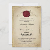 Middeleeuws Perkament en Wax Seal Sprookjesachtige Kaart (Voorkant)