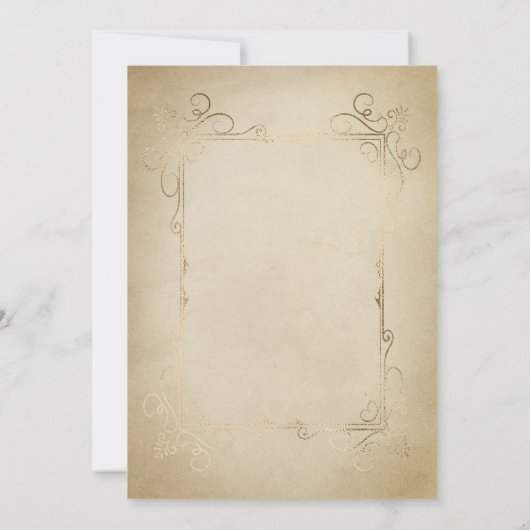 Middeleeuws Perkament en Wax Seal Sprookjesachtige Kaart (Achterkant)