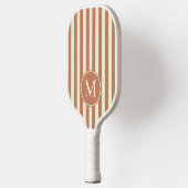 Middeleeuws polo striping Bord Roos Monogram Pickleball Paddle (Links)