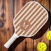 Middeleeuws polo striping Bord Roos Monogram Pickleball Paddle
