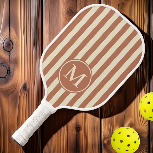 Middeleeuws polo striping Bord Roos Monogram Pickleball Paddle
