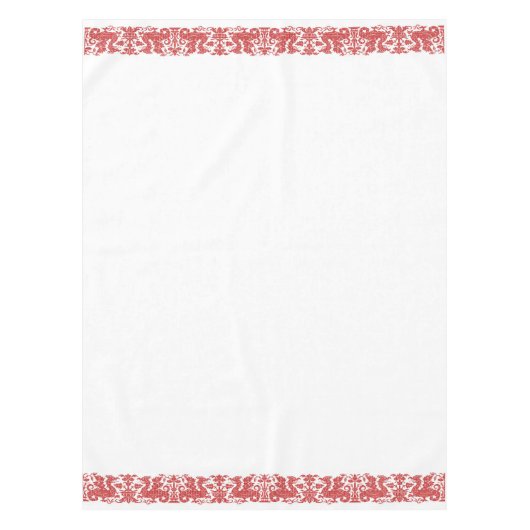 Middeleeuws/Renaissance Wyverns Tafelkleed, 52"x70 Tafelkleed (Voorkant)