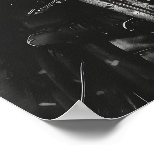 Middeleeuws Ridder Holding Sword Poster (Hoek)